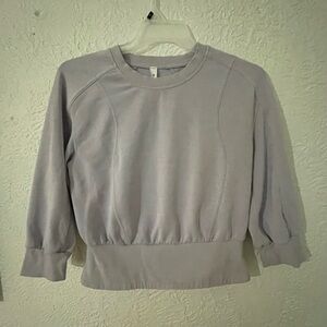 lululemon athletica Light Purple Cropped Crewneck Sweatshirt